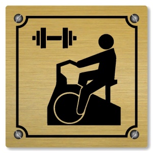 Fitness, 100x100mm, zlatá, Kansas
